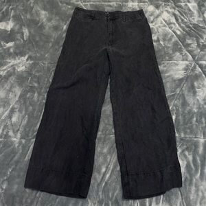 Abercrombie Annie high rise wide leg crop